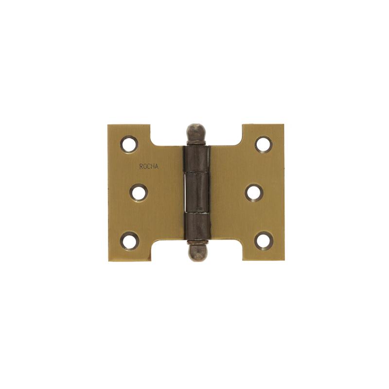 DOBRADICA DE ABA PALMELA PINO BOLA ROCHA ACO COLONIAL POLIDO 02 57.1X76.2X1.90MM