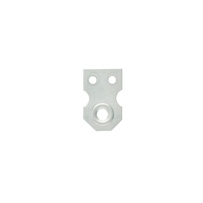 CHAPA SUPORTE PARA QUADRO AÇO GAL. ZINCADO 40X25MM