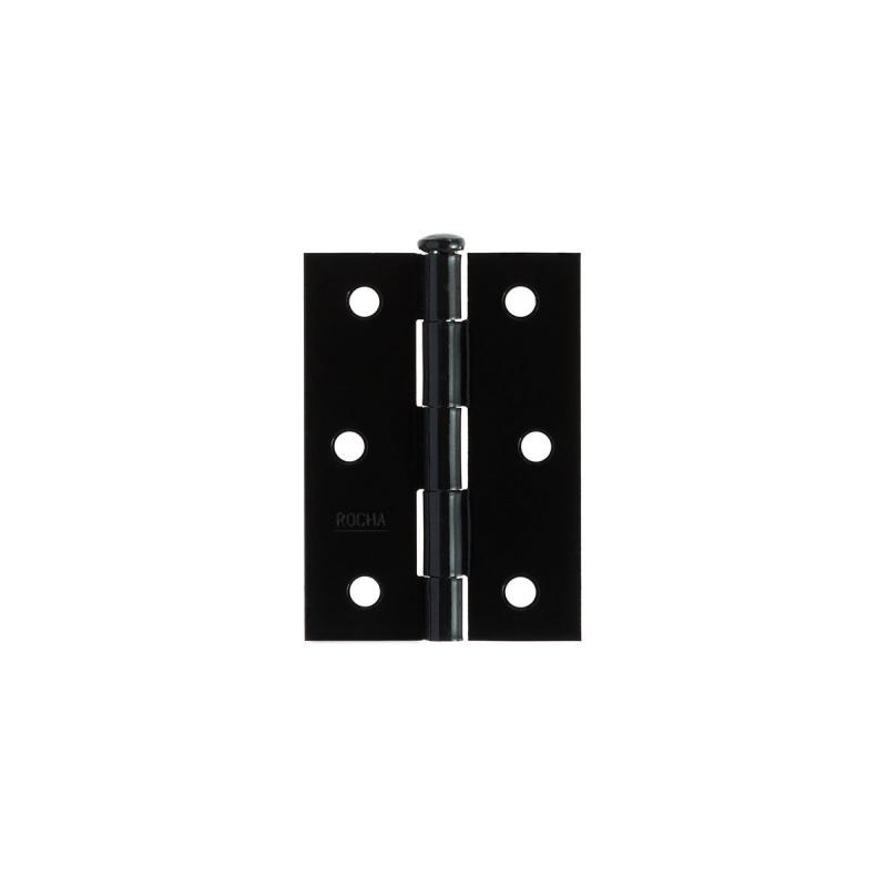 DOBRADICA DE ABA LEVE PINO REVERSIVEL ROCHA ACO PINTADO PO PRETO 63.5X41.3X0.90MM CONSUMO