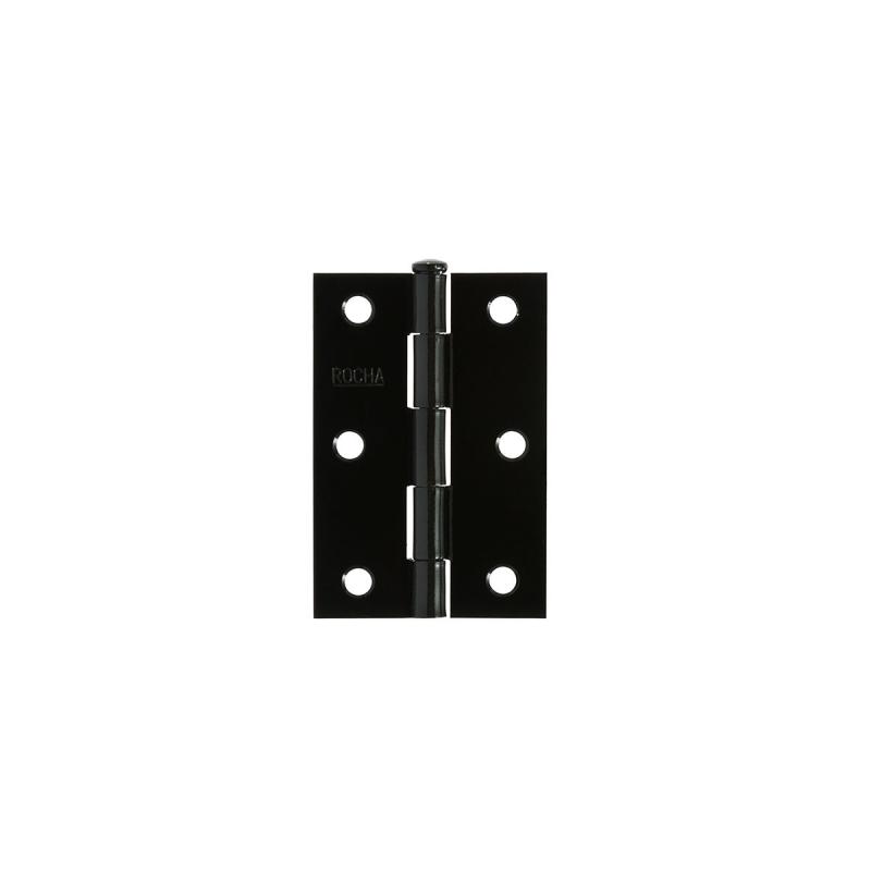 DOBRADICA DE ABA LEVE PINO REVERSIVEL ROCHA ACO PINTADO PO PRETO 76.2X47.6X1.20MM