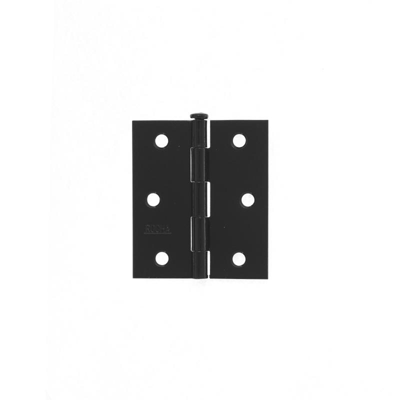 DOBRADICA DE ABA LEVE PINO REVERSIVEL ROCHA ACO PINTADO PO PRETO 76.2X63.5X1.20MM