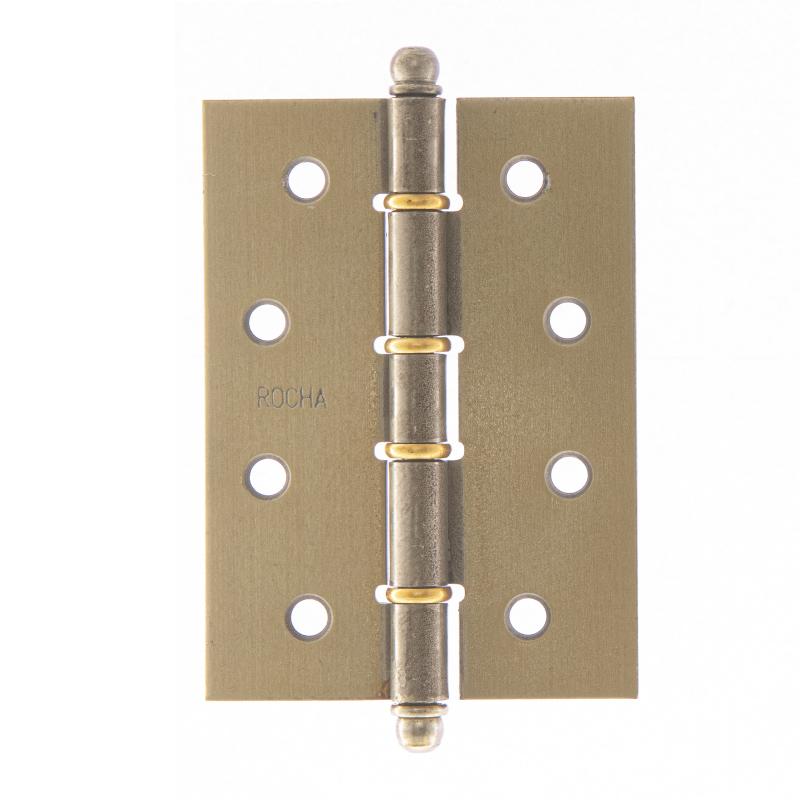 DOBRADICA DE ABA MEDIA 4 ANEIS PINO BOLA ROCHA ACO COLONIAL POLIDO 02 101.6X66.7X1.90MM