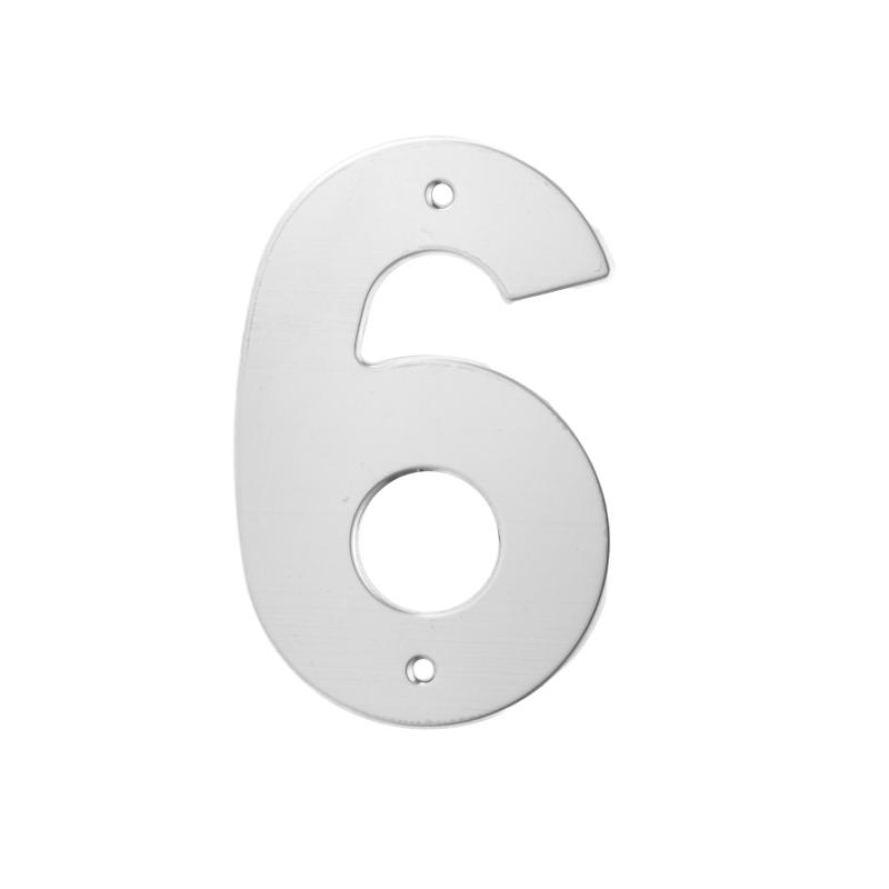 NÚMERO 6 OU 9 RESIDENCIAL AÇO INOX. 430 POLIDO 150MM